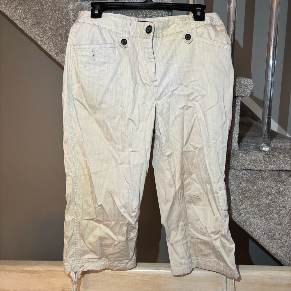 Croft & Barrow Beige Women's Casual Capris Pants